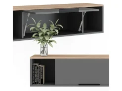 Vicco Prateleira*Wandregal antracite/sonoma 120x30x30 betti Cinza antracite