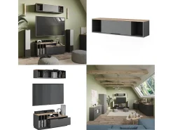 Vicco Prateleira*Wandregal antracite/sonoma 120x30x30 betti Cinza antracite