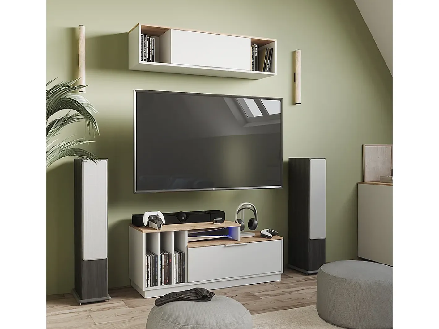Wandregal /sonoma 120x30x30 betti^Vicco Online