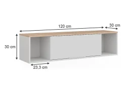 Wandregal /sonoma 120x30x30 betti^Vicco Online