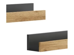 Wandregal carvalho antracite/goldkraft 60x12x10 tomy*Vicco Best