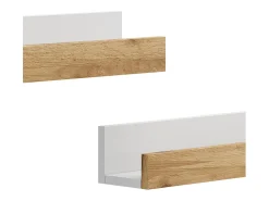 Wandregal carvalho branco/dourado 60x12x10 tomy*Vicco New