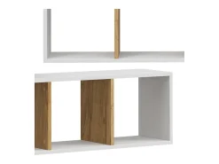 Wandregal carvalho branco/dourado 90x22x30 tomy^Vicco Best