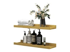 Wandregal madeira natural 40x15x4 linus*Vicco Online