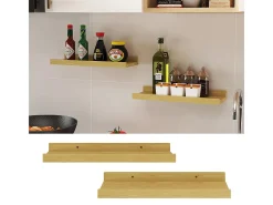 Wandregal madeira natural 40x15x4 linus*Vicco Online
