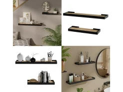 Vicco Prateleira*Wandregal /carvalho 60x15x3 erni Preto