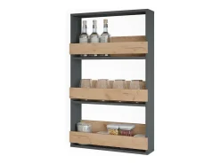 Weinglasregal carvalho goldkraft/antracite 60x15.1x98 repose^Vicco Best