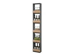 Weinglasregal carvalho goldkraft/antracite 30x15.1x180 repose*Vicco Discount
