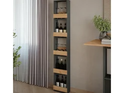 Weinglasregal carvalho goldkraft/antracite 30x15.1x180 repose*Vicco Discount