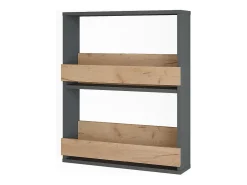 Vicco Acessórios De Arrumação|Acessório Vinho E Bar*Weinglasregal carvalho goldkraft/antracite 60x15.1x72 repose Natural escuro