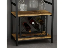 Weinregal carvalho rústico 50x35x100 vela*Vicco