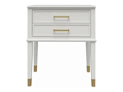 Westerleigh | Mesa de cabeceira com 2 gavetas em MDF*CosmoLiving by Cosmopolitan Discount