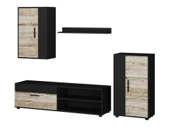 Wohnwand antracite/bege 139.8x35.4x38.9 berno^Vicco Online