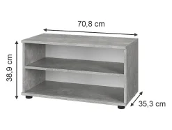 Wohnzimmerschrank betão 70.8x35.3x38.9 berno^Vicco Outlet