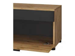 Wohnzimmerschrank carvalho goldkraft/antracite 70.8x35.3x38.9 berno*Vicco Discount