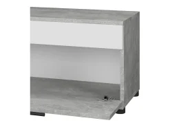 Wohnzimmerschrank concreto/branco 70.8x35.3x38.9 berno^Vicco