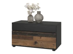 Vicco Prateleira*Wohnzimmerschrank /estilo antigo 70.8x35.3x38.9 berno Preto