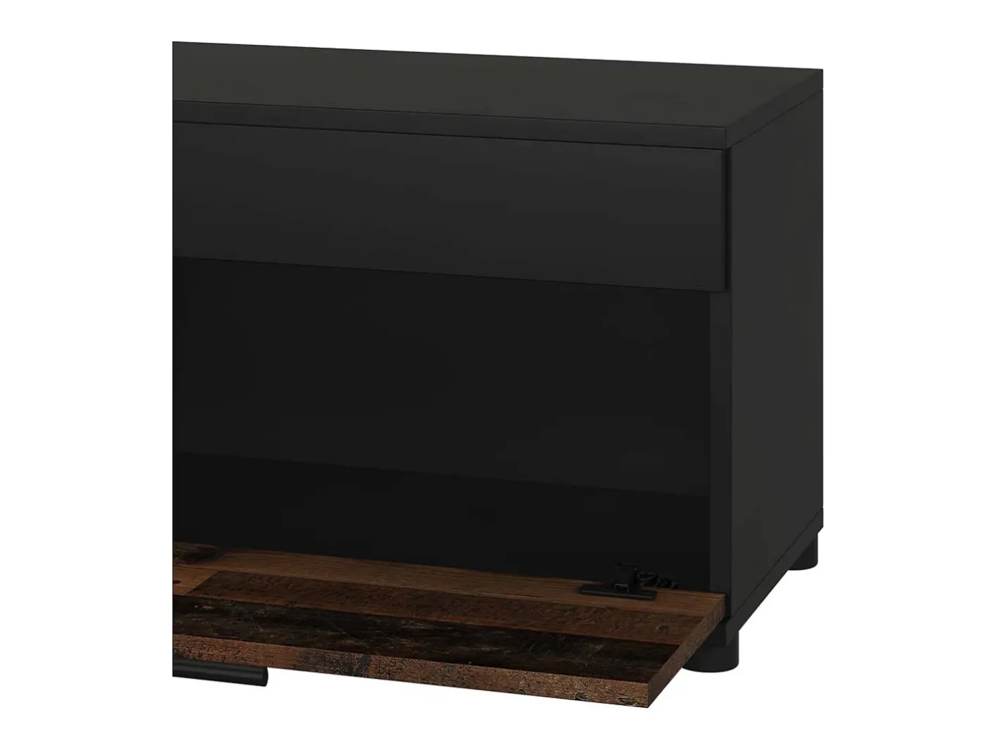 Vicco Prateleira*Wohnzimmerschrank /estilo antigo 70.8x35.3x38.9 berno Preto