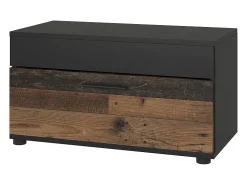 Vicco Prateleira*Wohnzimmerschrank /estilo antigo 70.8x35.3x38.9 berno Preto
