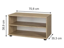 Wohnzimmerschrank sonoma 70.8x35.3x38.9 berno*Vicco Clearance
