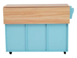 129x46x91,5cm Carrinho de cozinha, carrinho de sala de jantar, bancada dobrável, armário de arrumação,* New