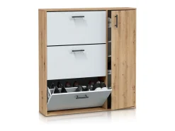 Zapatero Leia Blanco Artik (Blanco Mate) - Roble Nodi*duehome Online