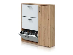 Zapatero Leia Blanco Artik (Blanco Mate) - Roble Nodi*duehome Online