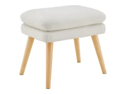 Zenia | Cadeira de acento estofada em PU Creme Poltrona