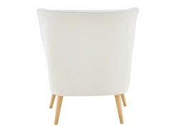 Zenia | Cadeira de acento estofada em PU Creme Poltrona